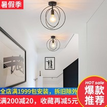 Nordic Star ceiling lamp Corridor Aisle entrance Creative led bulb Cloakroom Light luxury home lighting Net red