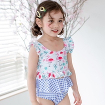 Kids Swimsuit Girls Split Korean Student Swimsuit Pants Cute Kids Baby Girls Infant Three Piece Set