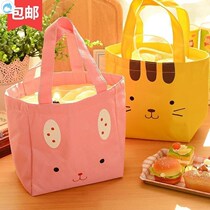 Canvas Korean version small canvas bag Snack milk powder bag bottle storage bag 2018 lunch bag handbag