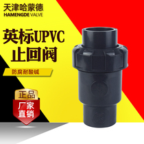 CNS British standard UPVC check valve Imperial U-PVC check valve PVC plastic check valve water treatment industrial grade