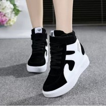 Customized long and short legs height and low feet only increase the stealth repair and high correction suede leather heat color color color color color color color color color-punching high-gang shoes
