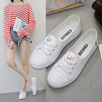 Casual womens shoes 2021 spring new shallow white shoes female Korean version of hundreds of shoes children trendy shoes single shoes flat shoes