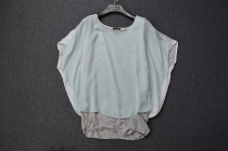 Silk T-shirt womens summer clothes loose small shirt womens fashion Kaka