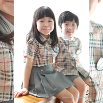 Kindergarten Landscaped Summer Clothing Short Sleeve Shirt Yinglun Landscaped Summer Clothing Primary School Children School Uniforms Summer Kindergarten School Uniforms