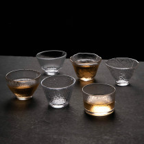 Selection of Japanese hammer glass glass glass transparent cup Kung Fu Tea Master Cup single cup small Cup Cup