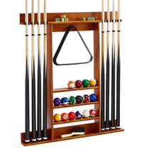 Ruiqin billiard pole rack billiard supplies boom hanger ball room wall-mounted display pendulum ball storage put rod shelf