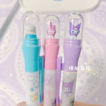 (88) sun-star sunstar trigull swivel paparazzi mini 0-7mm black ballpoint pen