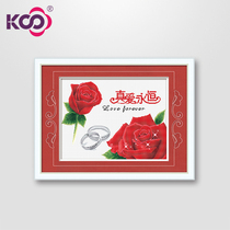 KS Cross Embroidered new festive living room minimalist modern wedding series Y618130 True love eternity