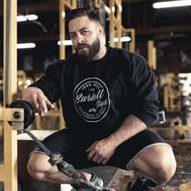 IR fitness training long sleeve T-shirt large size loose bodybuilding strength lift sports leisure couple sweaters jumper