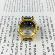The original inventory Shanghai Gem Flower card square yellow shell zuan ding Brown face diameter of 23mm sent strap 1