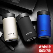 304 stainless steel thermos cup mens high-grade female students lettering water cup office car simple tea mouth Cup