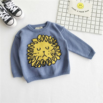 2021 Spring and autumn Childrens clothes 3-year-old boy girl pure cotton thread sweater 4 baby cartoon round neckline cardio-hoodie Korean version