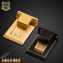 Armored copper-free hole invisible suction invisible door suction solid wood floor tiles geothermal nail-free door gear