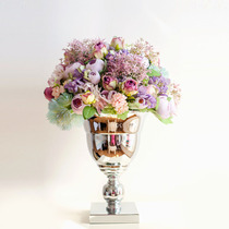 Nordic Light Lavish Emulation Bouquet Living-room Table Fake Flower Suit Silk Flower Decoration Swing Piece Home Furnishing Wedding Floral Art