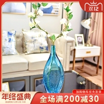 Handmade bubble glass vase ornaments living room flower arrangement TV cabinet wine Cabinet sideboard high-end light luxury modern simple