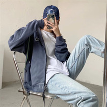  Ader Error Coat Dunren Han Fire The Same Embroidery Little Monster Long Sleeve Zipped Cap Shirt