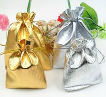 Storage jewelry bag Gift packaging Jewelry bag Small bag Jewelry bag bundle mouth Gold and silver gold pocket