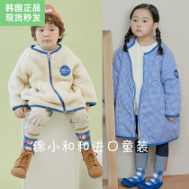 Now Jin Xiaohe RoanJane Korean childrens clothing Girls lamb wool coat Autumn and winter fashion childrens medium-long top