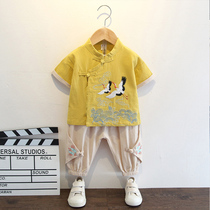 Boys Hanfu Summer Thin Super Xian Chinese Clothing Childrens Recitation Performance Clothing Baby Chinese Style Year Dress