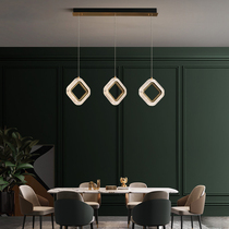 All copper restaurant chandelier simple modern light luxury dining table dining room lamp creative personality 2021 new bar lighting