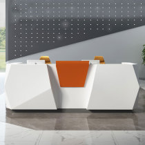 Su Shining Company Front Desk Reception Desk Creative Service Desk Brief Modern Baking Lacquer Front Desk Yingying Desk Cashier Desk