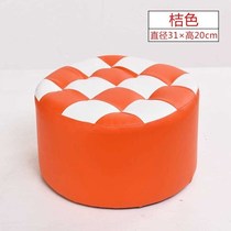 Super short stool-shaped high-circular small sofa house sitting on a pier chair with a squatting stool