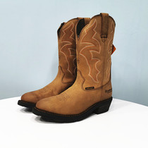 New mens boots pointed western cowboy boots knight riding boots Goodyear cowhide motorcycle boots 4142 42 43 yards
