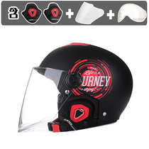 Mustang electric car helmet summer helmet Battery car men and women sunscreen helmet four seasons lightweight half helmet adjustable warmth