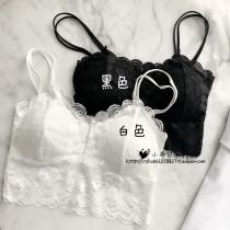 Japanese lace small harnesses vest woman in summer Nets net red new one to hit bottom and back bra tide