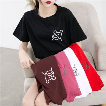 Foreign style spring and summer short-sleeved t-shirt womens 2021 new Korean version of the top clothes fashion loose cotton base shirt women