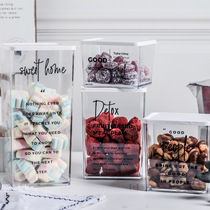 Sealed can storage box plastic food jars bottle snacks kitchen transparent milk powder grains tea storage