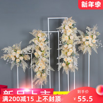 Wedding champagne set set of flowers finished flowers flowers wedding hall soft window jewelry store shopping mall flowers