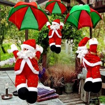 Climbing Rope Santa Parachute Parachute Jump Umbrella Seniors Paparazzi Pendants Hanging Accessories Mall Hotel Scene Placement Decorations