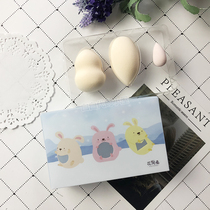 Spot Flower rabbit beauty egg 3 pieces Gourd water drop detail powder puff skin-friendly sponge foundation egg set