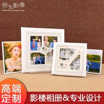 Wash and make a photo album custom made for couples wedding yarn baby high-end paint square crystal this anniversary album