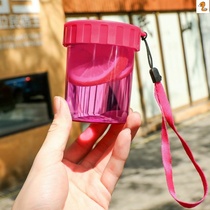 Summer water Cup portable small cute mini simple leak-proof Korean student female plastic casual Cup