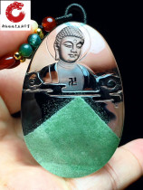 Crystal green ghost Ben life Buddha pendant zodiac monkey patron saints big day such as coming to Bodhisattva male and female money chain