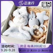 New baby toys rattle baby gifts give people full moon gifts creative peace towel mouth desire period can be imported