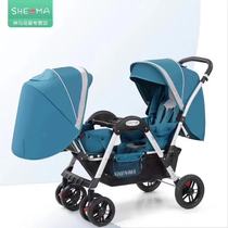 Twin baby cart male and female baby can sit face to face with shock avoidance cart