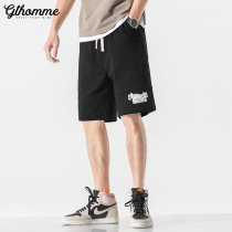Sports shorts mens summer thin loose straight trendy casual pants Joker outside wearing five-point pants mens fashion brand