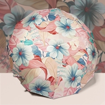 Japan CK Sunshade Female Double Layer Titanium Silver Super Sun Protection UV Folding Sun Umbrella Sunny upf50