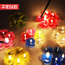  After a thousand years romantic and creative European-style birthday confession proposal candlelight dinner love-shaped aromatherapy jelly candle