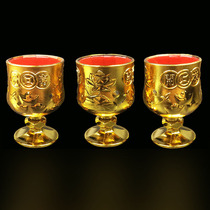 A cup of hot plastic high foot gold cup of the pre - holy water cup of Buddha worship cup for the Buddha sacrifice