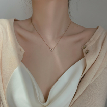 caring kiss Necklace 2022 New Cross Chain Red Letter Pending Necklace Light Luxury Accessories