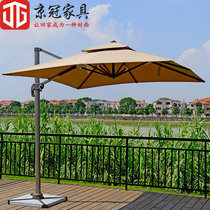 Outdoor courtyard Rooftop large parasol Villa Outdoor balcony Square rotating Roman sun umbrella 3 meters outdoor umbrella