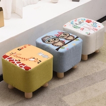 Stool European style small shoes for adult fashion family sole bedside round stool kindergarten home Buden