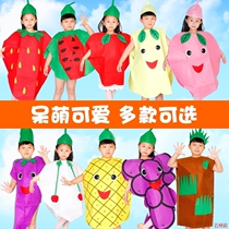 Performance clothes Handmade homemade Kindergarten children eco-friendly clothing pro-child clothes boy girl fruit vegetables