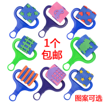 EVA sponge brush roller seal roller painting brush kindergarten children's art painting graffiti diy handmade materials