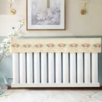 Household old-fashioned radiator cover decorative occlusion cover cloth custom linen art anti-blackening heating cover heat sink cover
