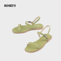 And Chengxing 2021 new wild fashion Roman shoes summer retro word buckle open toe sandals for women 0810152